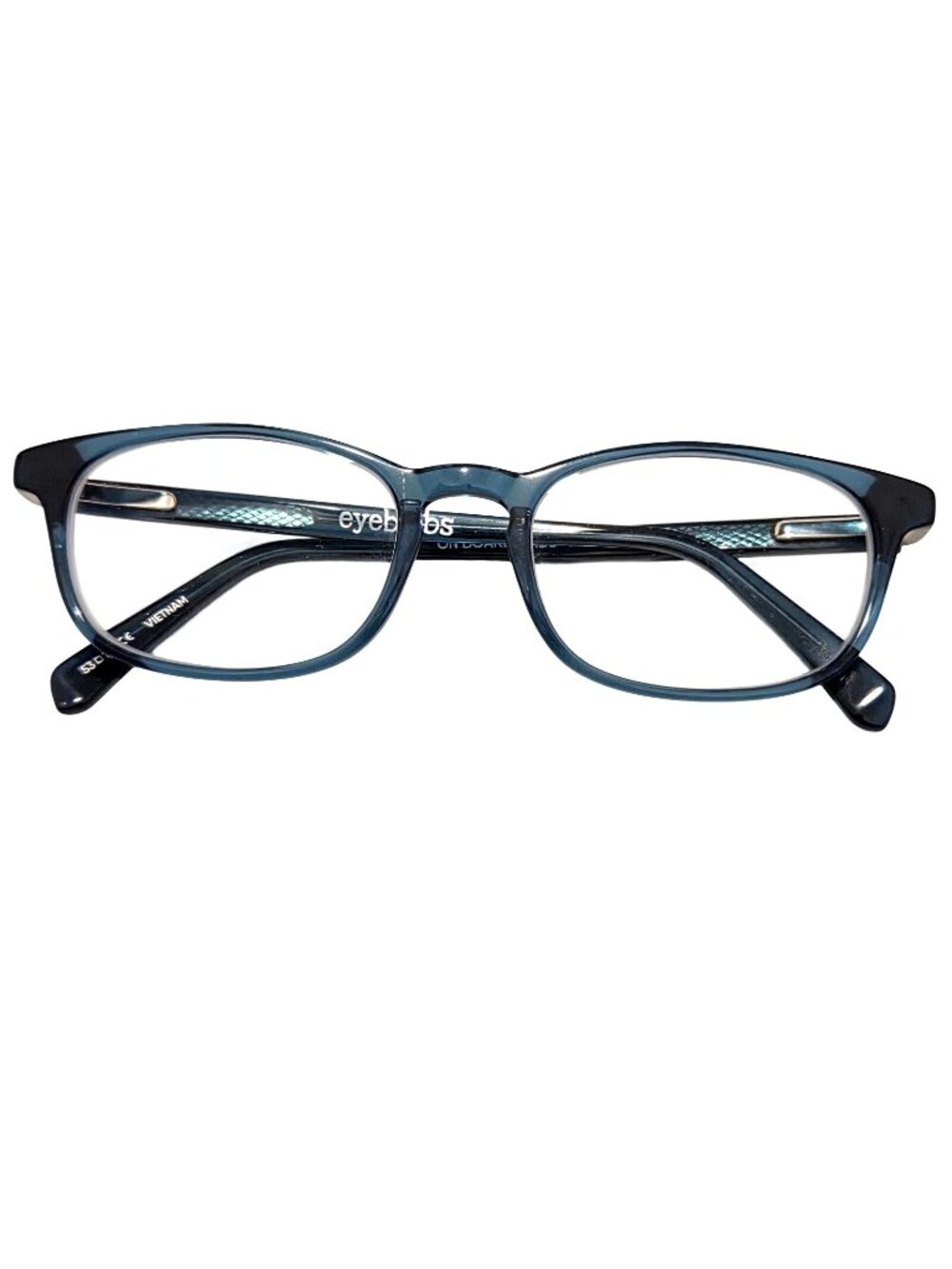 Eye Bobs On Board Wide Teal Acrylic Eyeglass Frames 3334-59 53 19